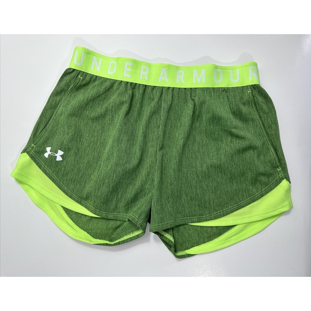 UNDER ARMOUR Womens Play UP 3.0 Running Shorts Green Size XS NWT